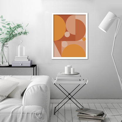 Burn Circles Abstract by Artprink - Canvas, Poster or Framed Print