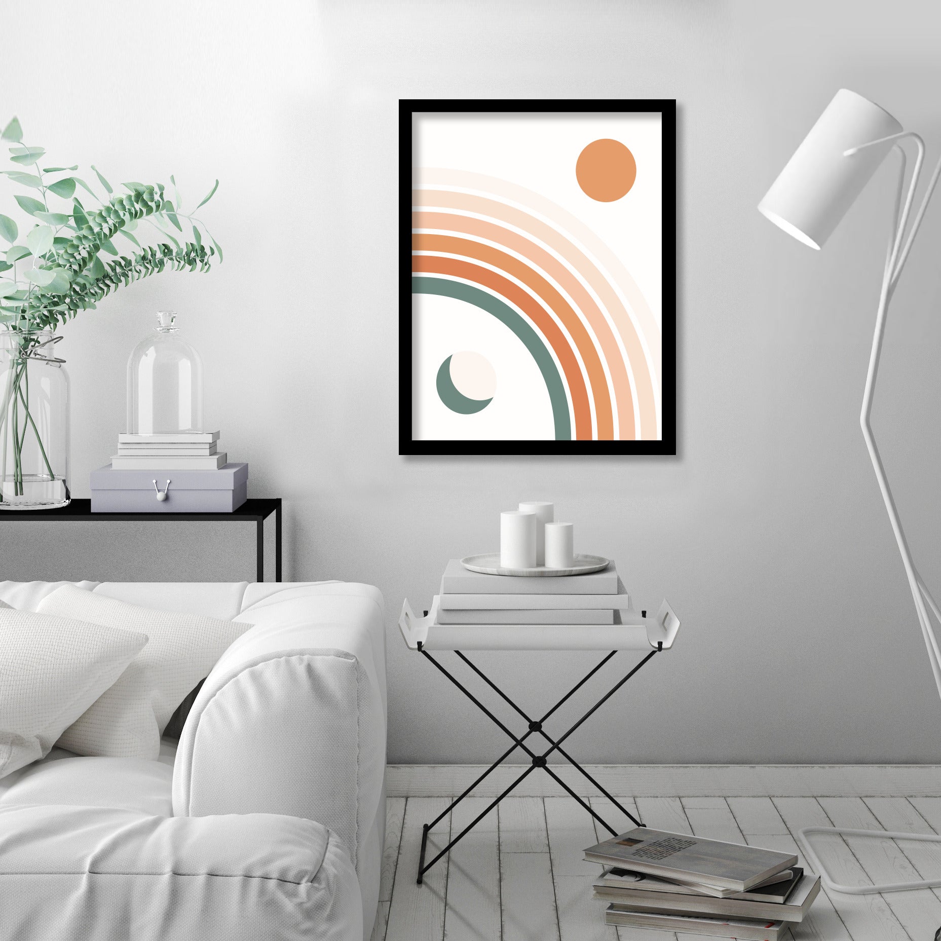 Sun & Moon Rainbow by Artprink - Canvas, Poster or Framed Print