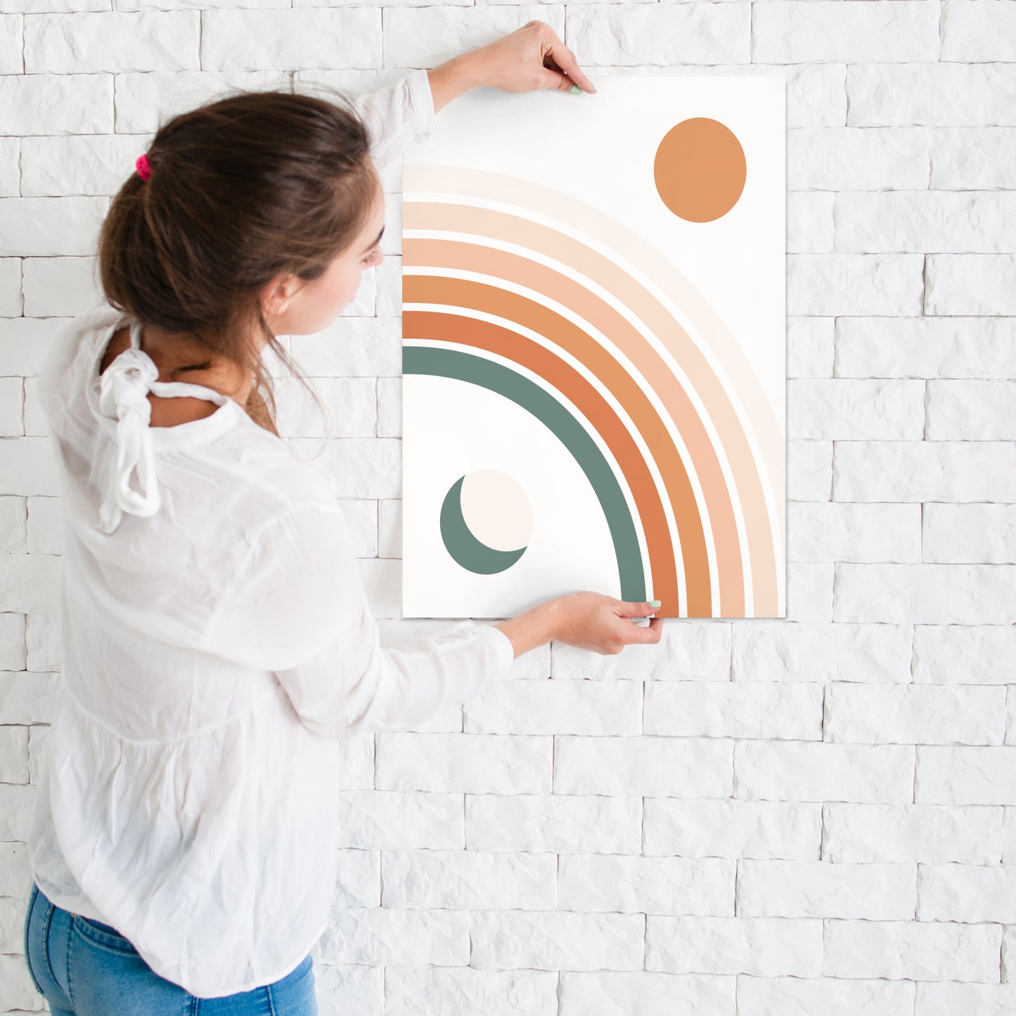 Sun & Moon Rainbow by Artprink - Canvas, Poster or Framed Print