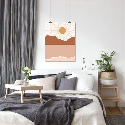 Sunrise Blush Beach by Artprink - Canvas, Poster or Framed Print