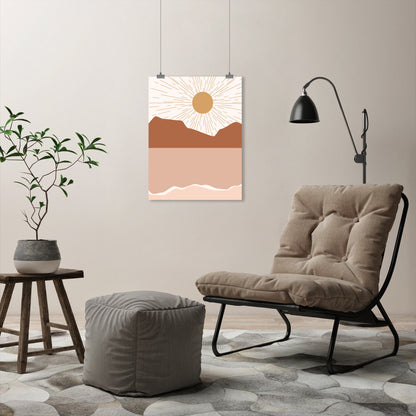 Sunrise Blush Beach by Artprink - Canvas, Poster or Framed Print