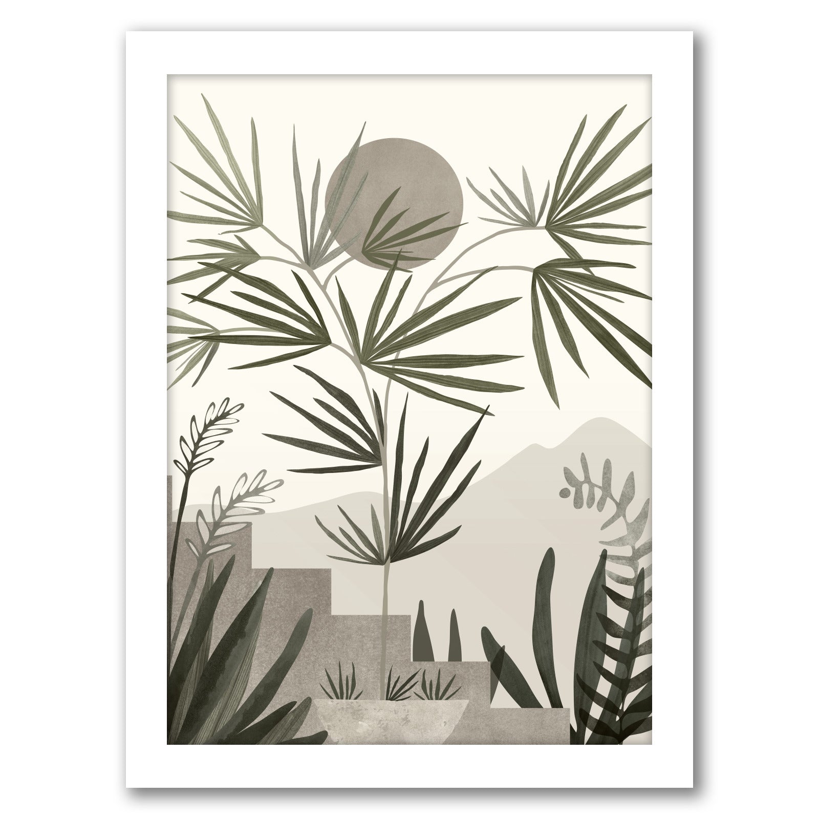 Mojave Neutral by Modern Tropical - Canvas, Poster or Framed Print