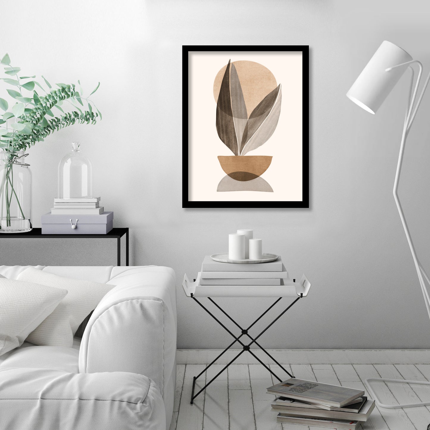 Nature Stack Neutral by Modern Tropical - Canvas, Poster or Framed Print