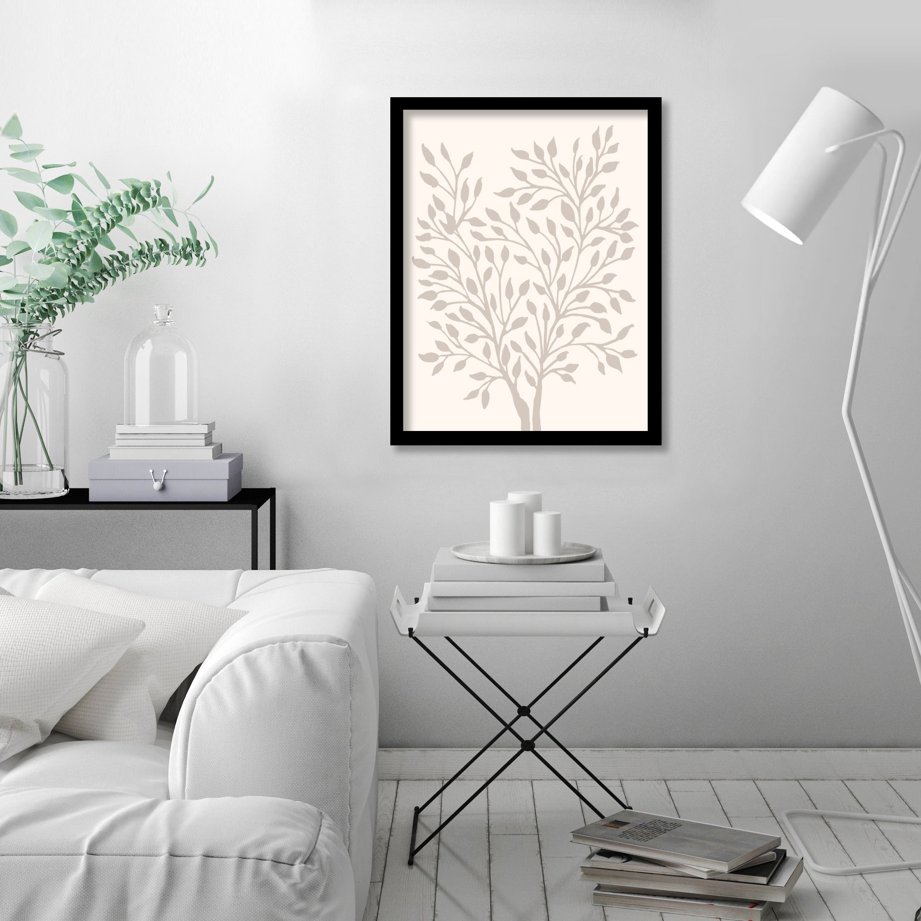 Neutral Ficus by Modern Tropical - Canvas, Poster or Framed Print