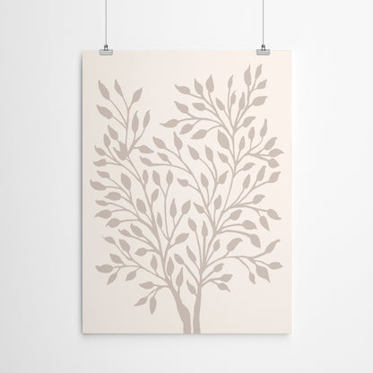 Neutral Ficus by Modern Tropical - Canvas, Poster or Framed Print