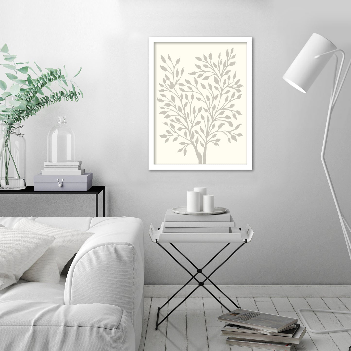 Neutral Ficus 2 by Modern Tropical - Canvas, Poster or Framed Print