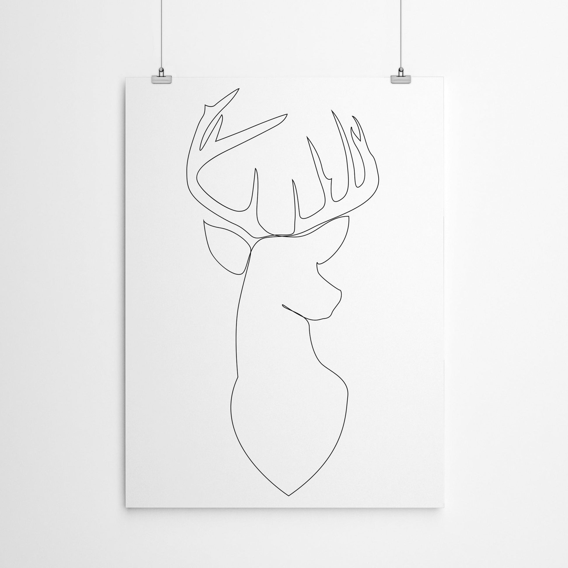 Dear Deer by Addillum - Canvas, Poster or Framed Print