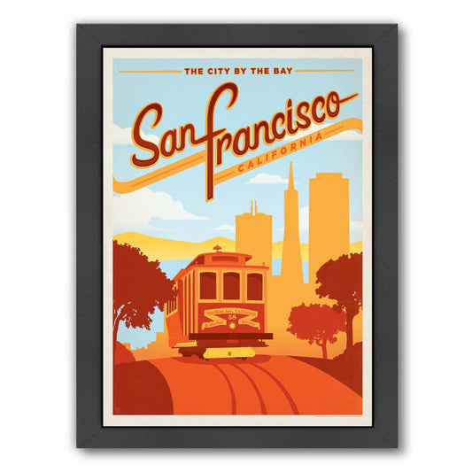 San Francisco by Anderson Design Group Framed Print - Americanflat