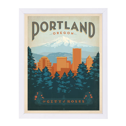 Portland Oregon by Anderson Design Group Framed Print - Americanflat