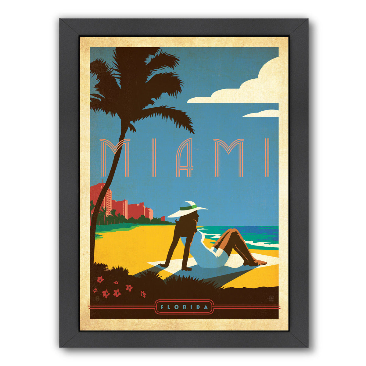Miami by Anderson Design Group Framed Print - Americanflat