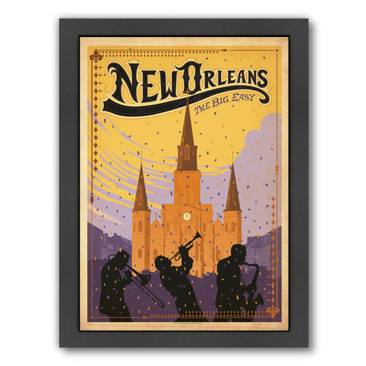 New Orleans by Anderson Design Group Framed Print - Americanflat