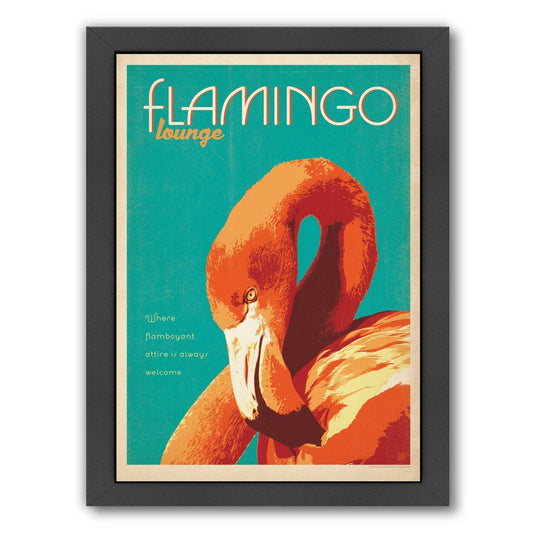 Cc Flamingo Lounge by Anderson Design Group Framed Print - Americanflat