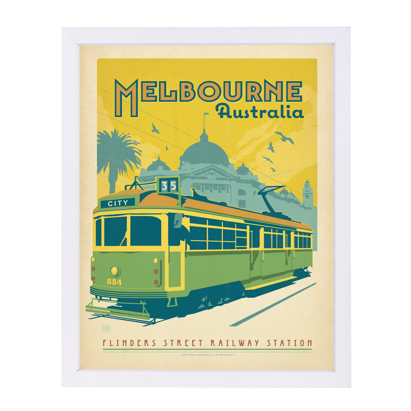 Melbourne Trolley by Anderson Design Group Framed Print - Americanflat