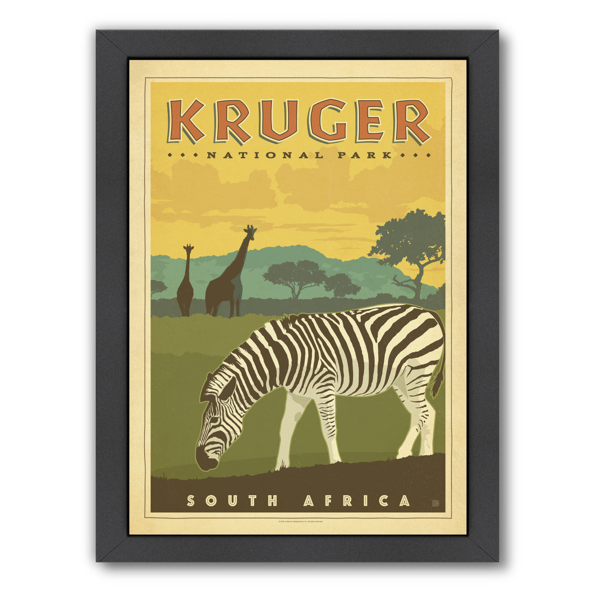 Kruger National Park by Anderson Design Group Framed Print - Americanflat