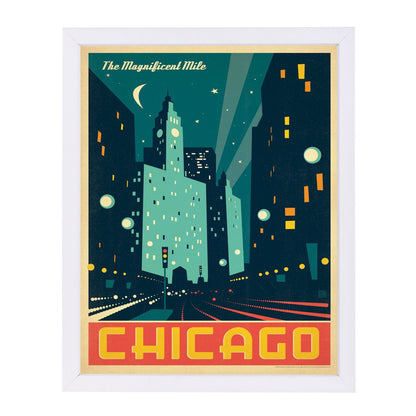 Chicago Modern Magnificent Mile by Anderson Design Group Framed Print - Americanflat