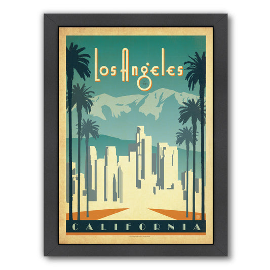 Los Angeles by Anderson Design Group Framed Print - Americanflat