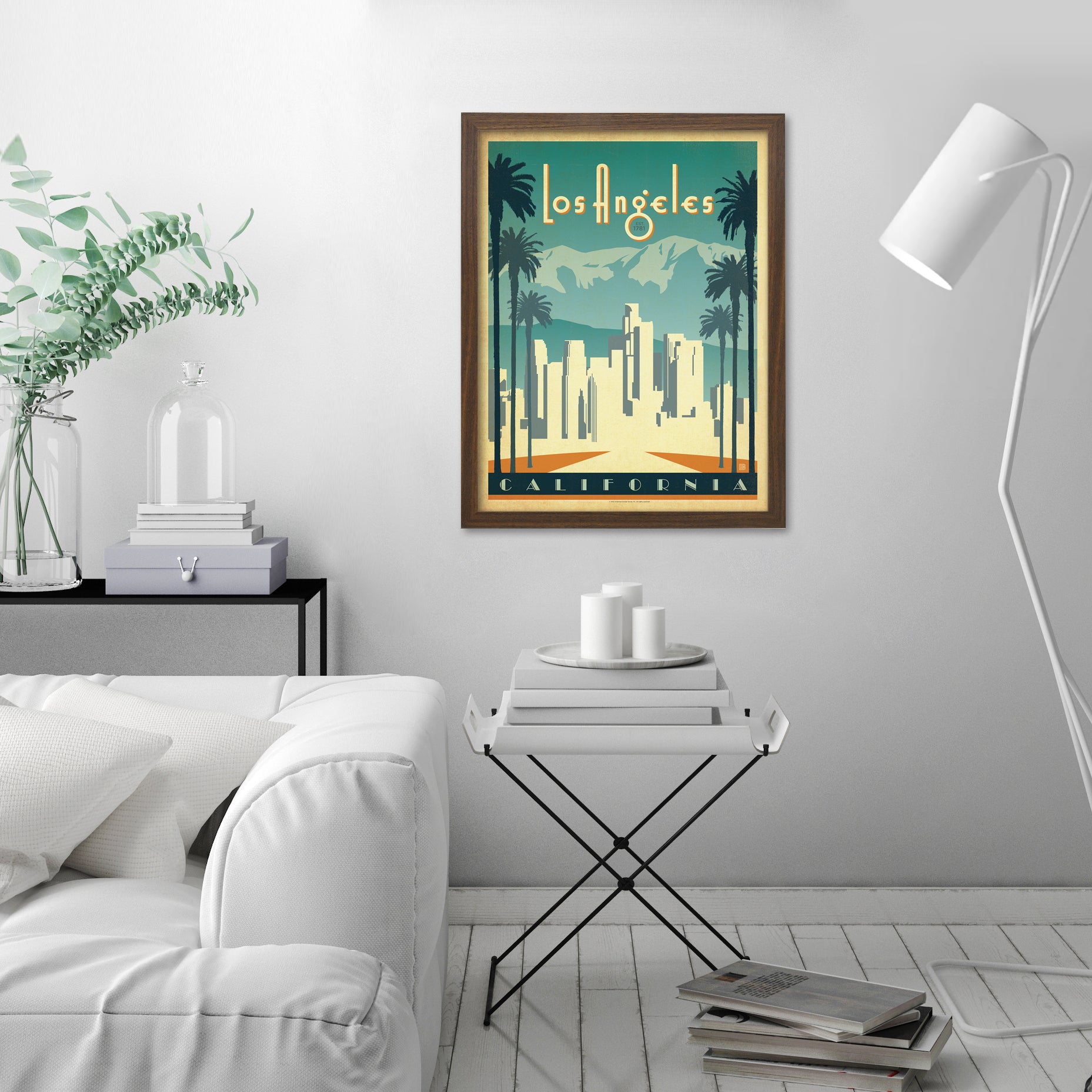 Los Angeles by Anderson Design Group Framed Print - Americanflat