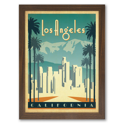 Los Angeles by Anderson Design Group Framed Print - Americanflat