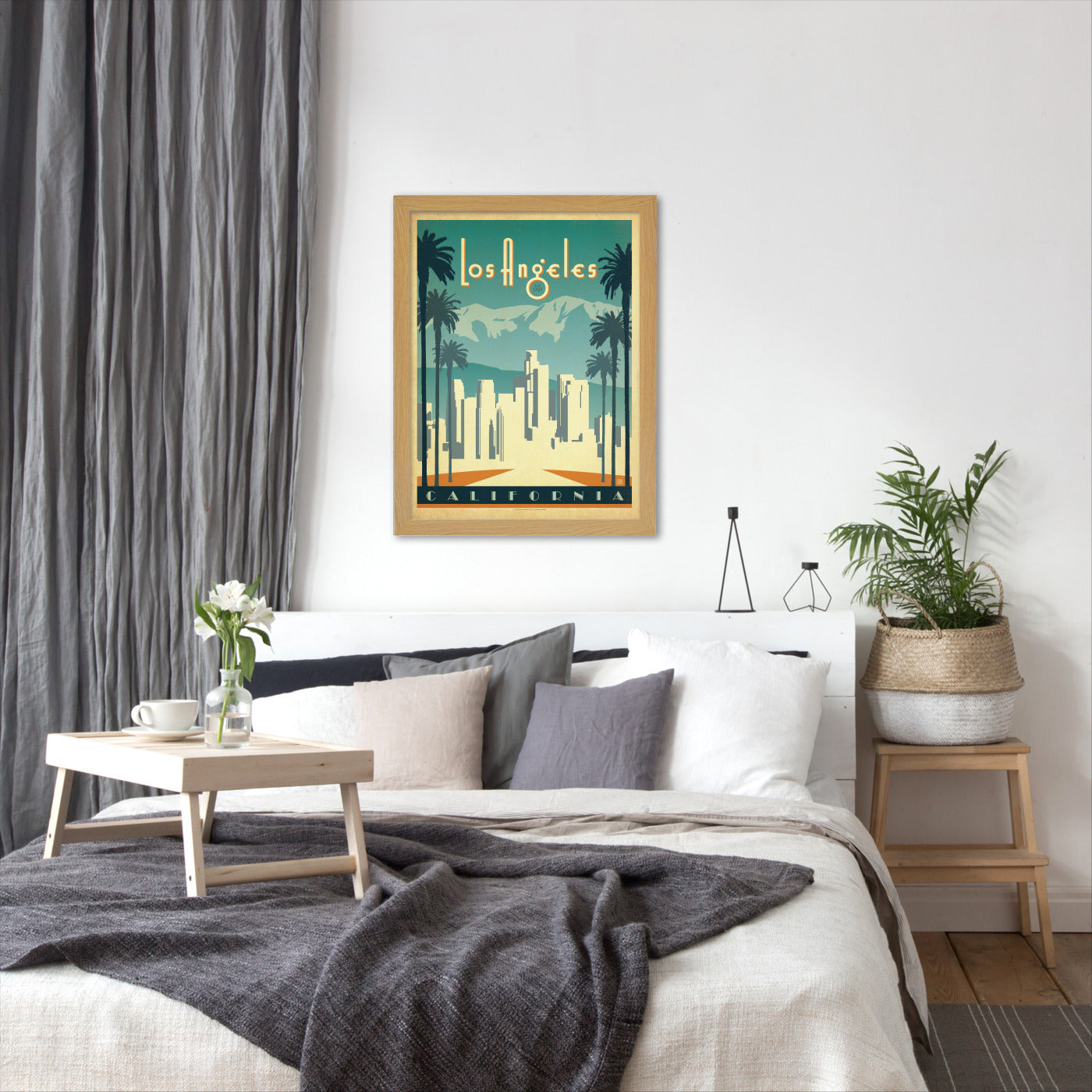 Los Angeles by Anderson Design Group Framed Print - Americanflat