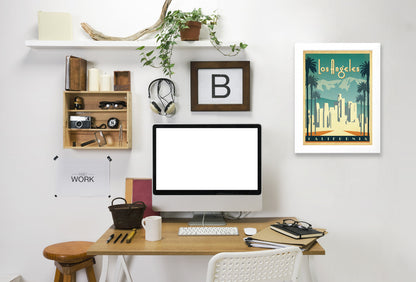 Los Angeles by Anderson Design Group Framed Print - Americanflat
