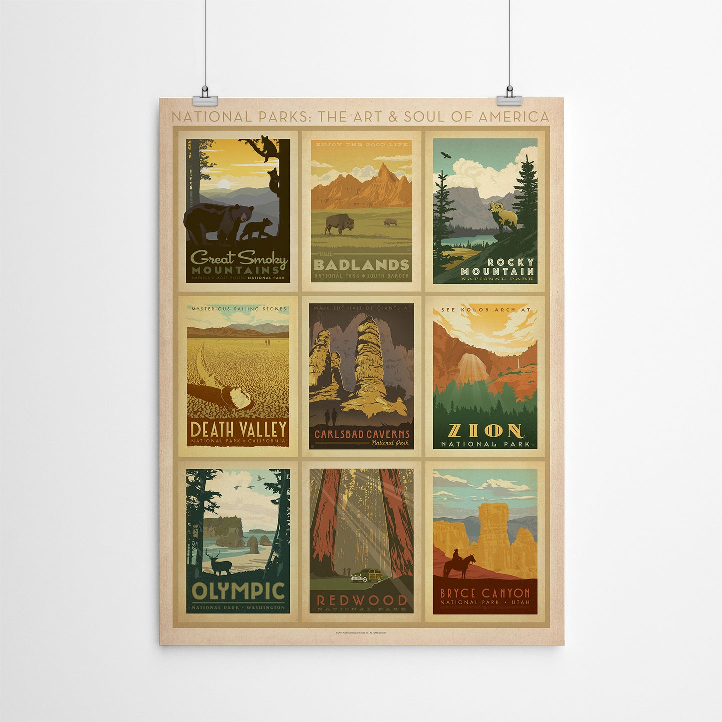 National Parks Multi 2 by Anderson Design Group - Art Print - Americanflat
