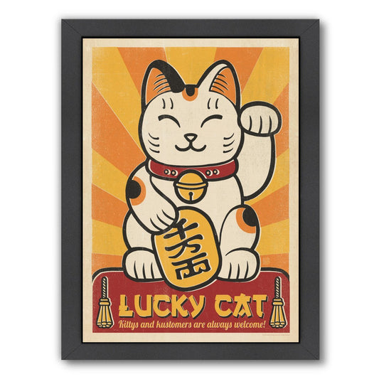 CAT Lucky Cat by Anderson Design Group Framed Print - Americanflat