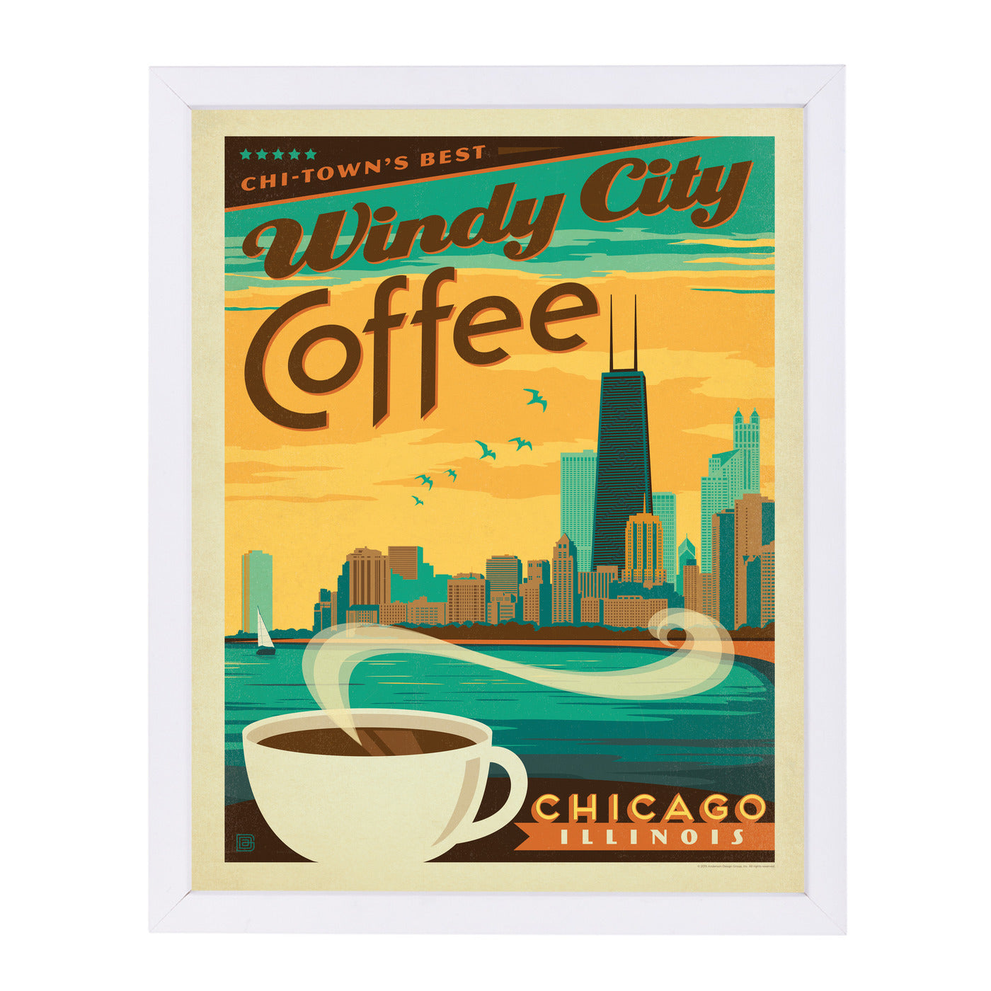 Chicago Coffee by Anderson Design Group Framed Print - Americanflat