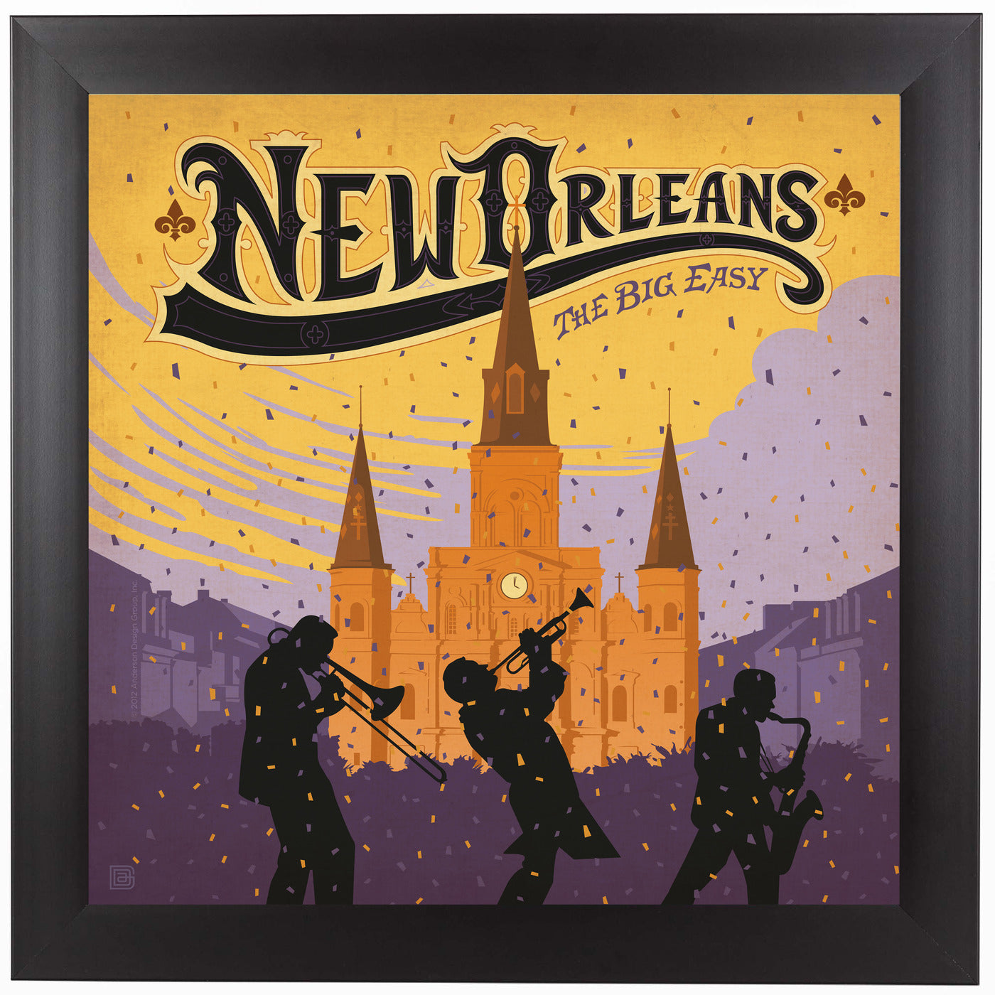 New Orleans Square by Anderson Design Group Framed Print - Americanflat