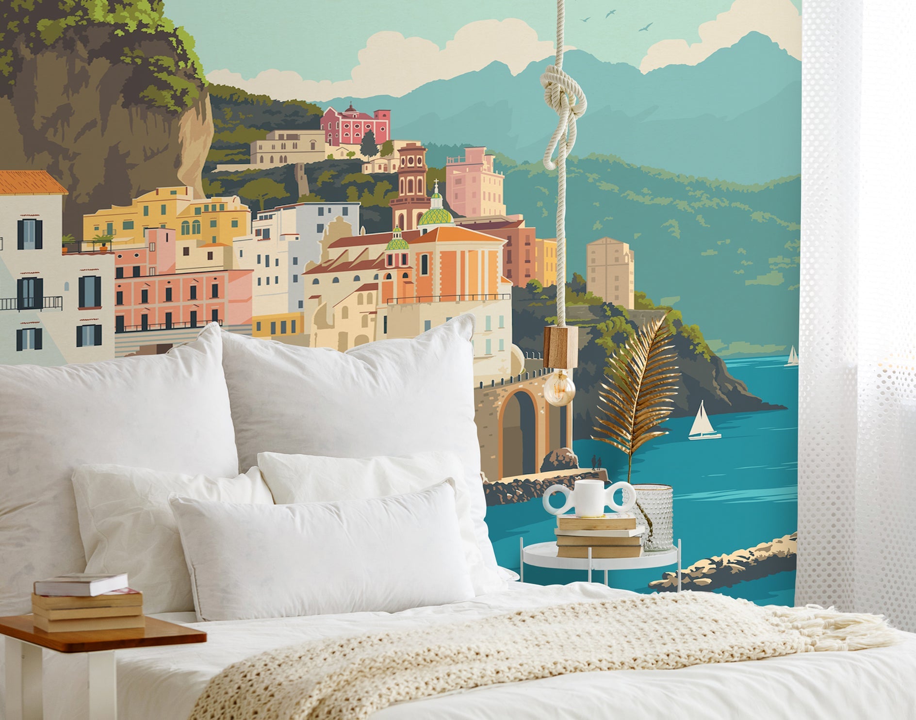 Peel & Stick Wall Mural - Amalfi Coast Italy By Anderson Design Group
