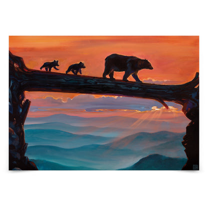Peel & Stick Wall Mural - Great Smoky Mountains National Park Bear Crossing By Anderson Design Group