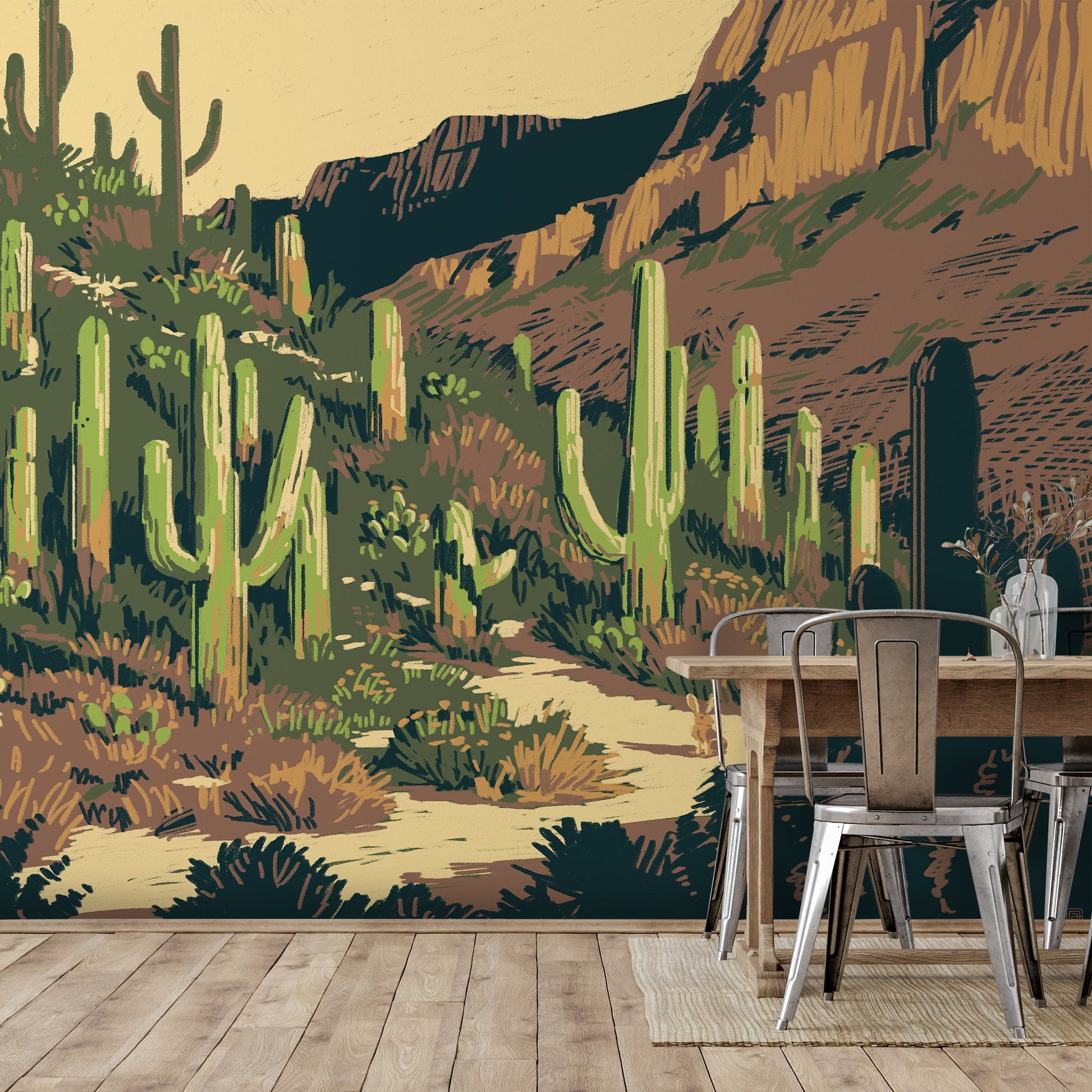 Peel & Stick Wall Mural - Saguaro National Park By Anderson Design Group