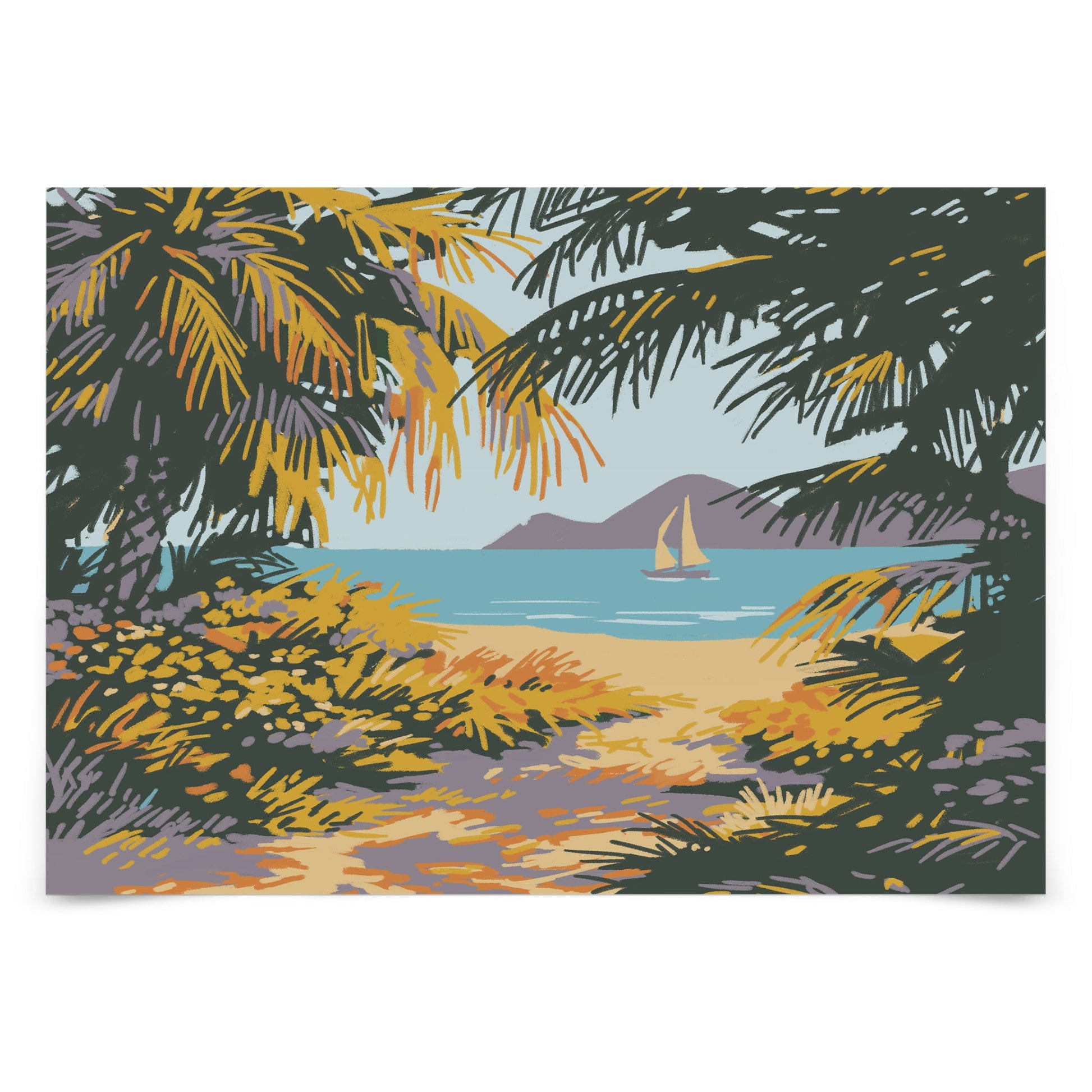 Peel & Stick Wall Mural - Virgin Islands National Park By Anderson Design Group