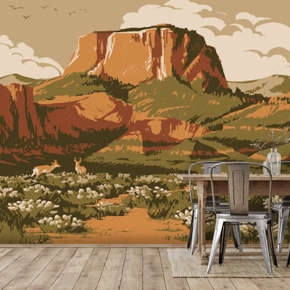 Peel & Stick Wall Mural - Zion National Park By Anderson Design Group