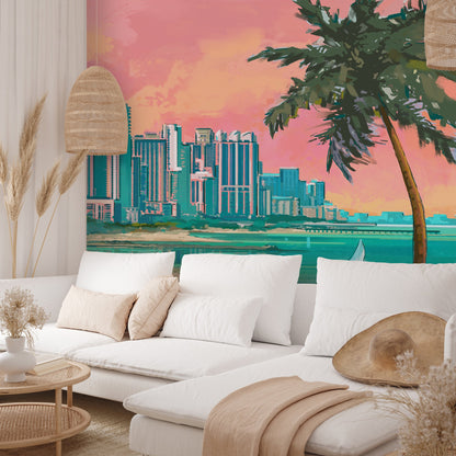 Peel & Stick Wall Mural - Miami Beach Florida By Anderson Design Group