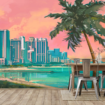 Peel & Stick Wall Mural - Miami Beach Florida By Anderson Design Group