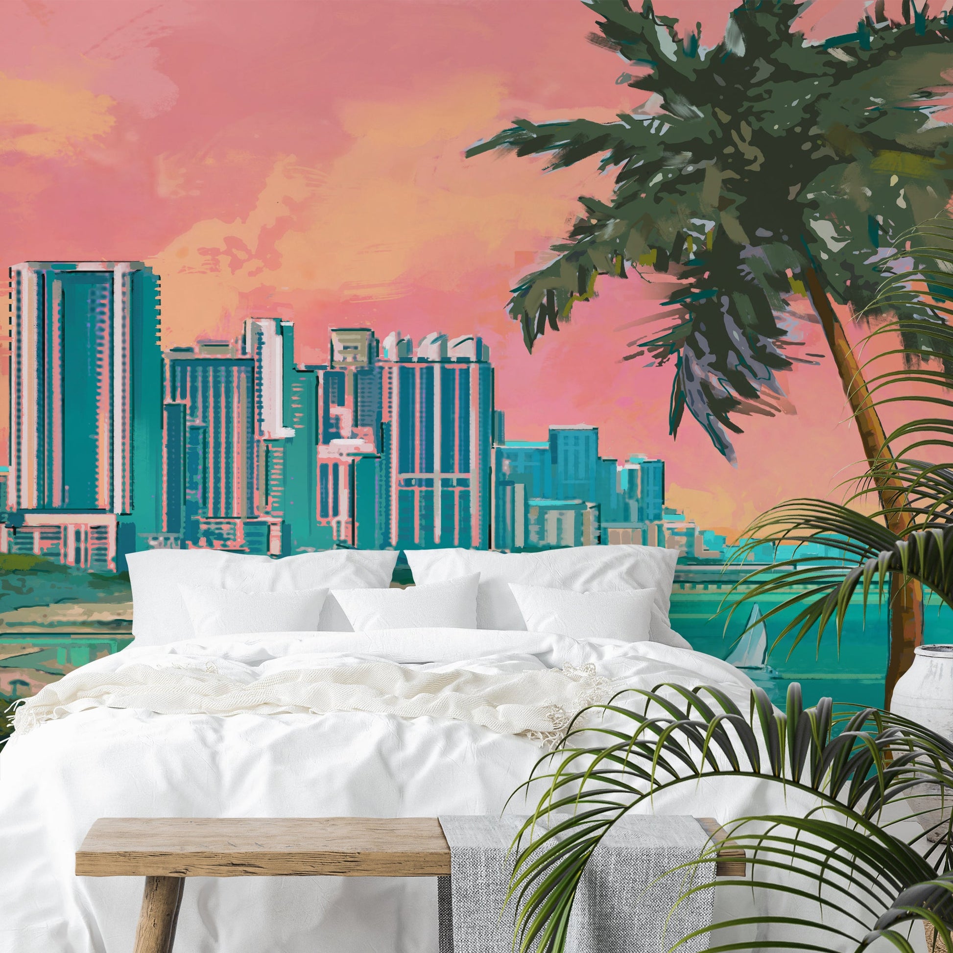 Peel & Stick Wall Mural - Miami Beach Florida By Anderson Design Group