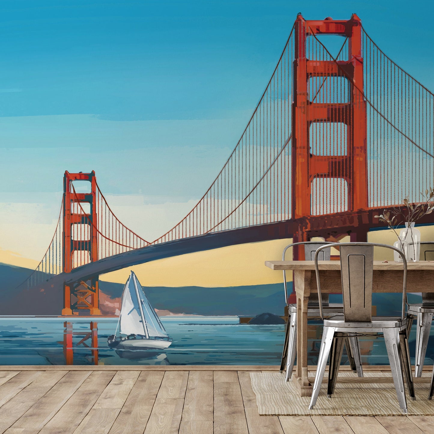 Peel & Stick Wall Mural - San Francisco California By Anderson Design Group