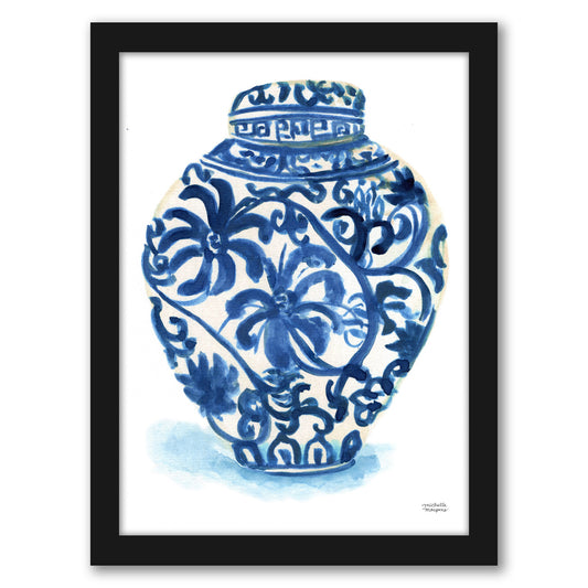 Ginger Jar No 3 Watercolor by Michelle Mospens - Canvas, Poster or Framed Print