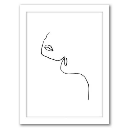 Woman Line Art 001 by Thomas Succes - Canvas, Poster or Framed Print