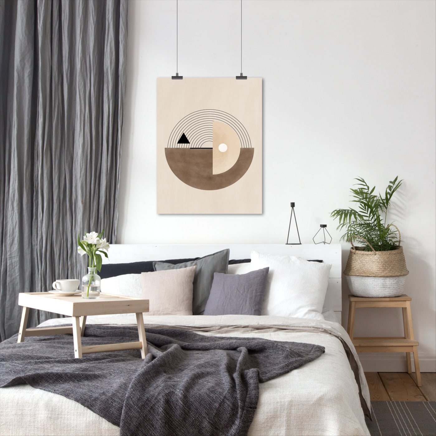 Bauhaus Neutral Abstract Tones 3 by The Print Republic - Prints