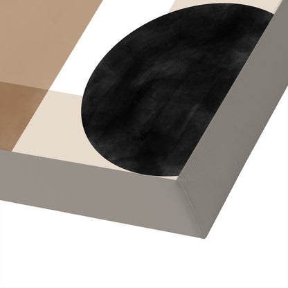 Japandi Minimalist Beige Black Neutral 4 by The Print Republic - Canvas, Poster or Framed Print