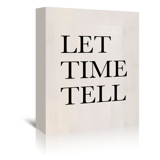 Let Time Tell Black by The Print Republic - Canvas, Poster or Framed Print