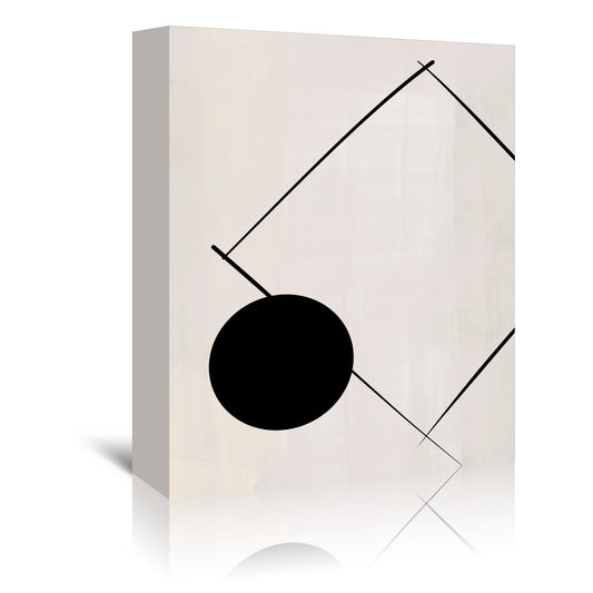 Minimalist Black White Geometric 3 by The Print Republic - Canvas, Poster or Framed Print