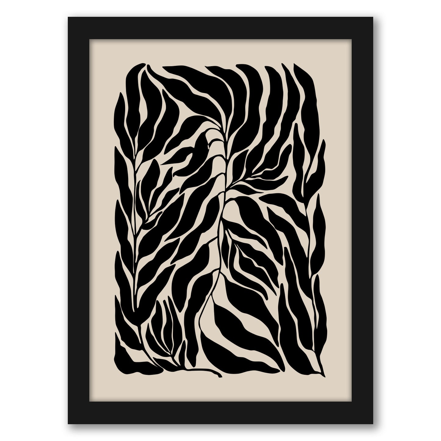 Minimalist Flower Line Neutral 1 by The Print Republic - Canvas, Poster or Framed Print