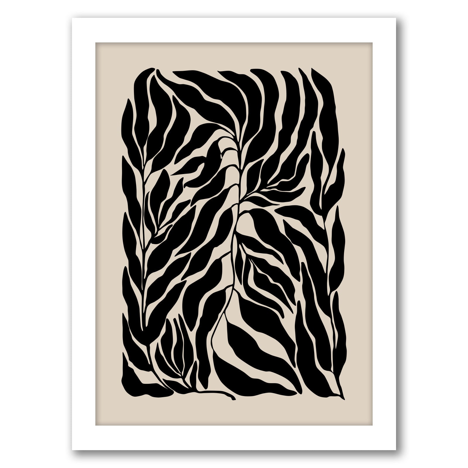 Minimalist Flower Line Neutral 1 by The Print Republic - Canvas, Poster or Framed Print