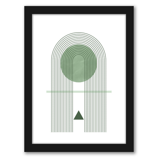 Minimalist Green Geometric 2 by The Print Republic - Canvas, Poster or Framed Print