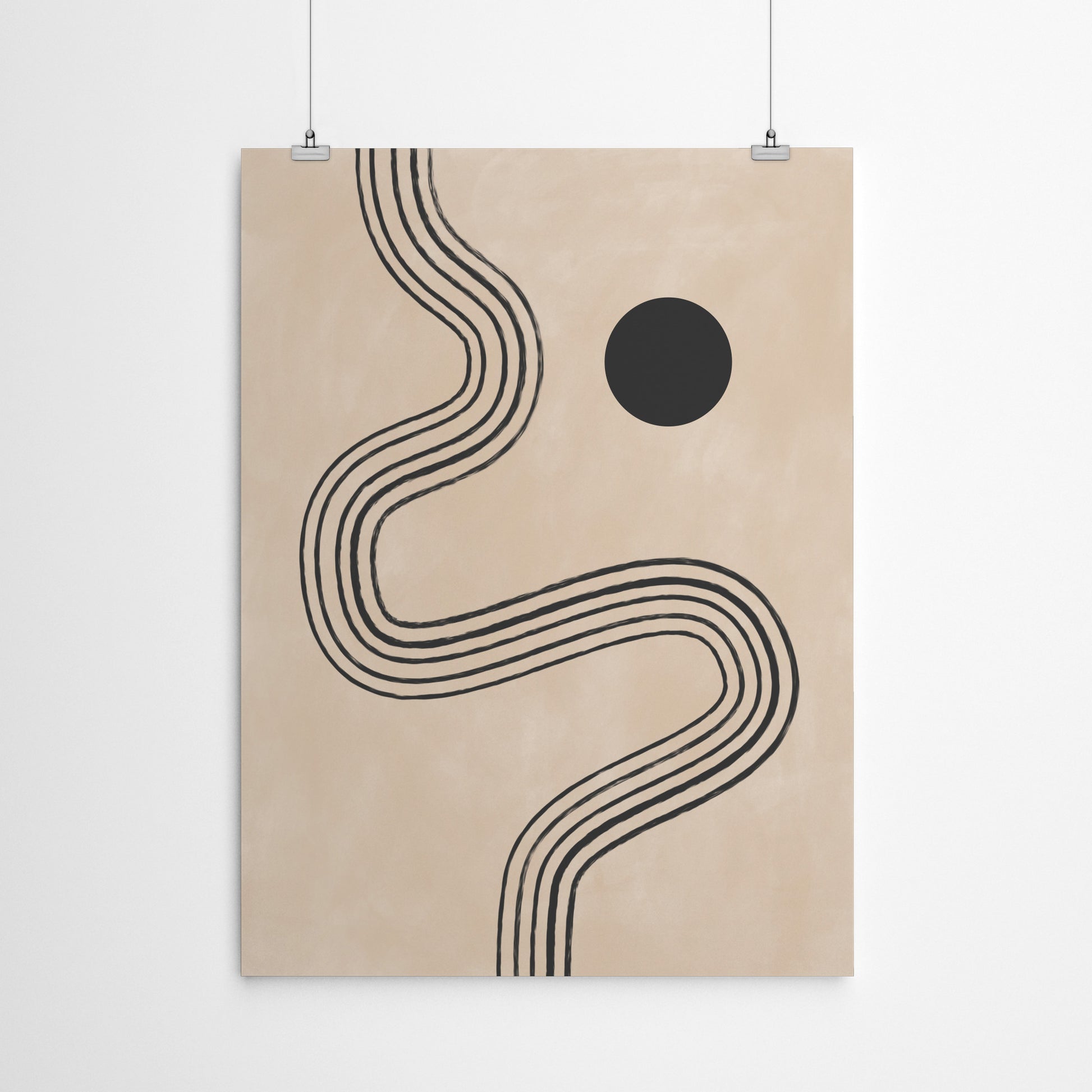 Neutral Tones Minimalist Abstract 1 by The Print Republic - Canvas, Poster or Framed Print