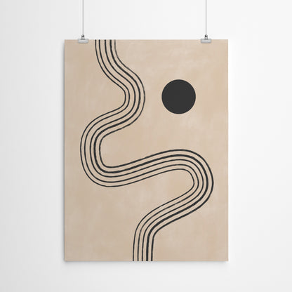 Neutral Tones Minimalist Abstract 1 by The Print Republic - Canvas, Poster or Framed Print