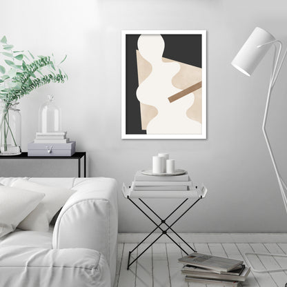 Neutral Tones Minimalist Abstract 6 by The Print Republic - Canvas, Poster or Framed Print