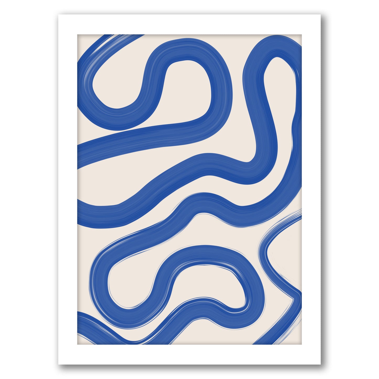 Royal Blue Line Matisse 1 by The Print Republic - Canvas, Poster or Framed Print